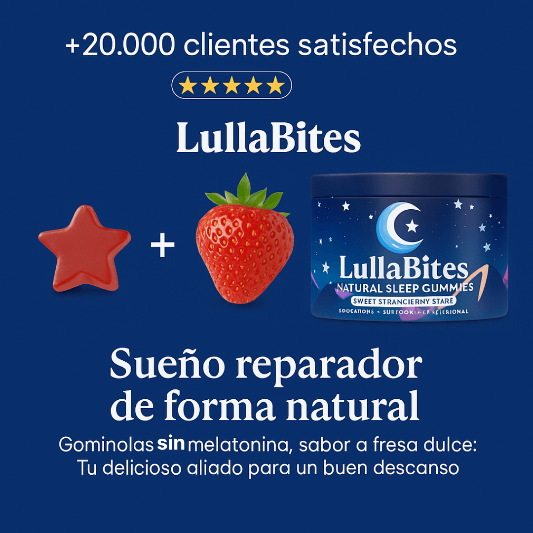 GOMITAS LullaBites® – Sueño Natural y Reparador sin Melatonina